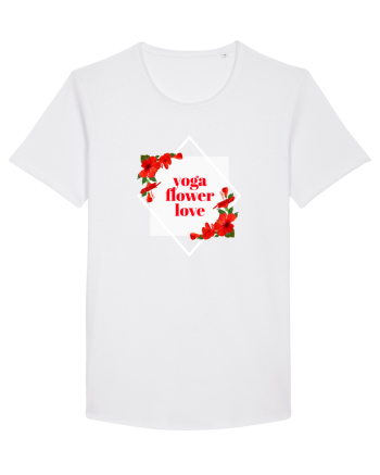 yoga floral design11 White