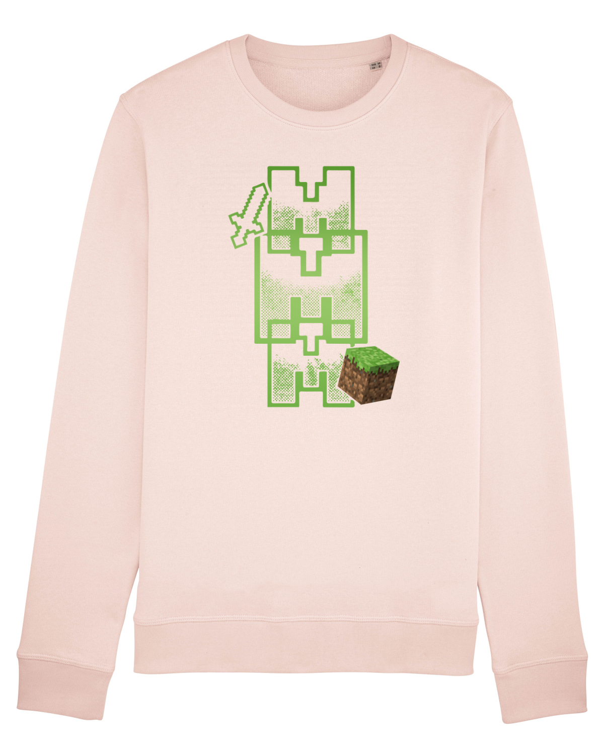 Bluză mânecă lungă Unisex Rise Candy Pink