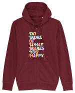Do more of what makes you happy Hanorac cu fermoar Unisex Connector