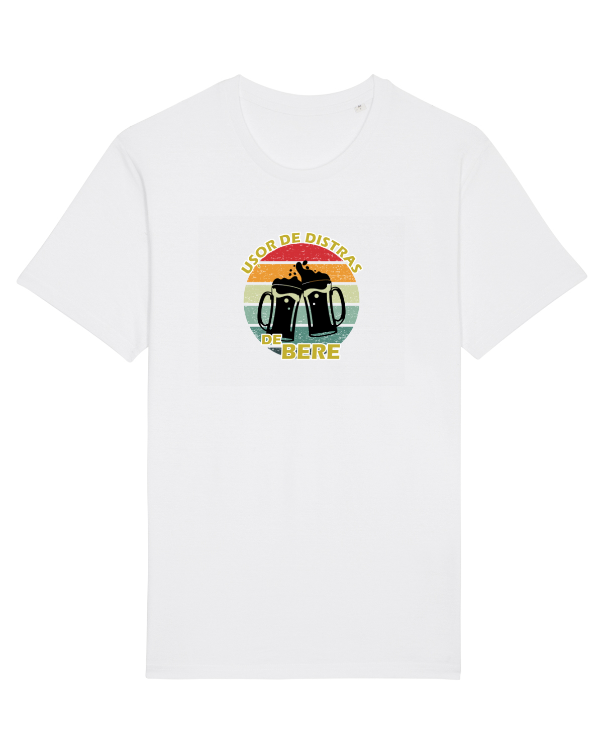 Tricou mânecă scurtă Unisex Rocker White