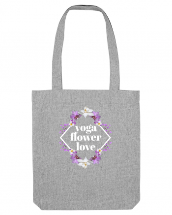 yoga floral design2 Heather Grey