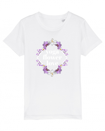 yoga floral design2 White