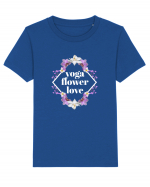 yoga floral design2 Tricou mânecă scurtă  Copii Mini Creator