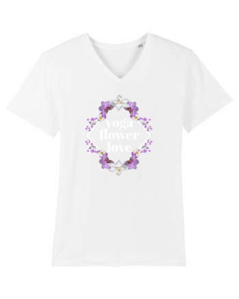 yoga floral design2 White