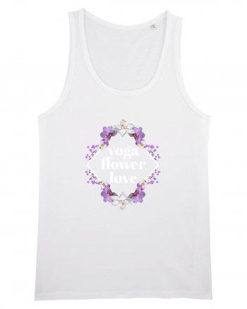 yoga floral design2 White