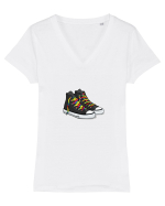 Tenisi Tricou mânecă scurtă guler V Damă Evoker