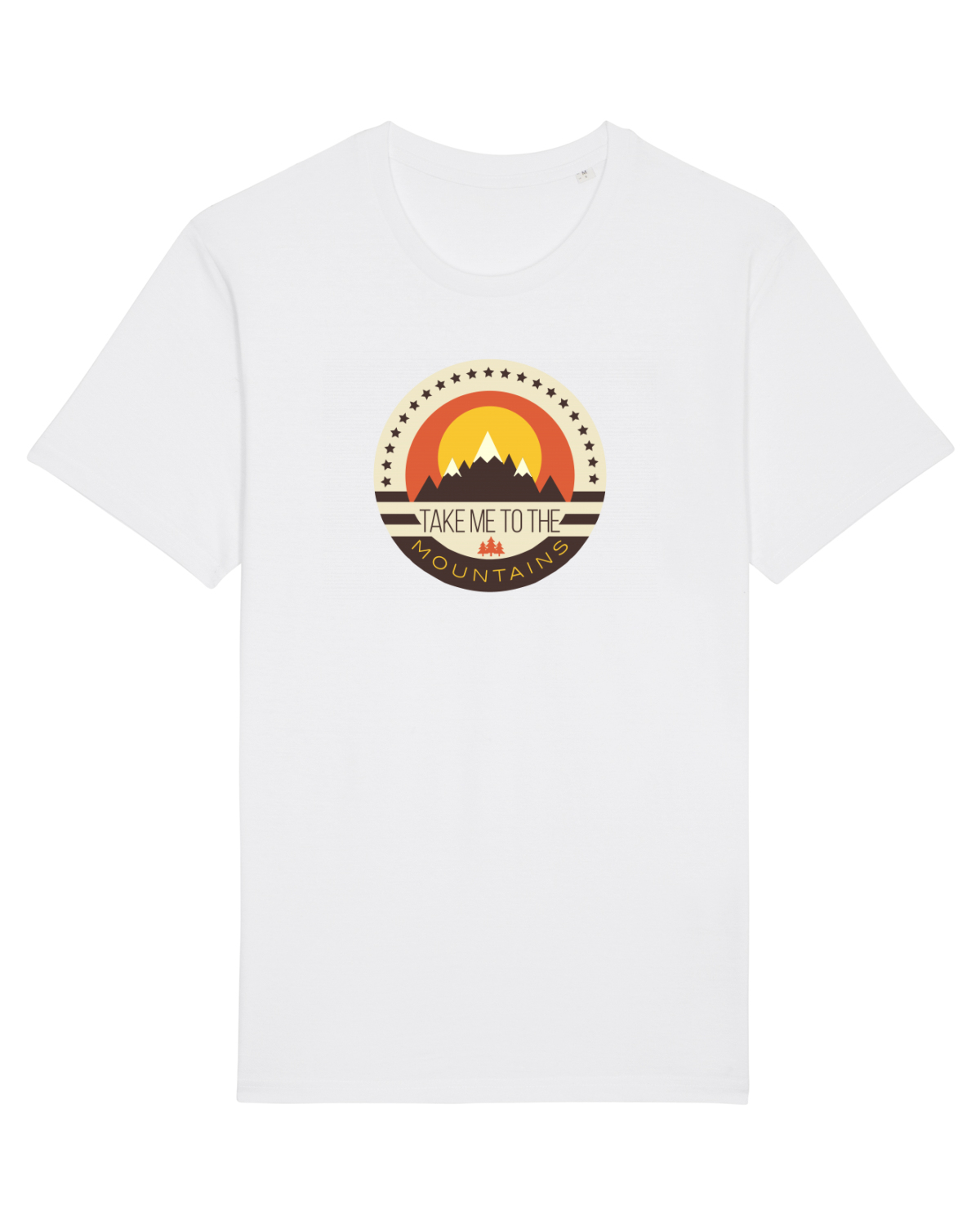 Tricou mânecă scurtă Unisex Rocker White