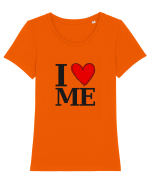 I love ME Tricou mânecă scurtă guler larg fitted Damă Expresser
