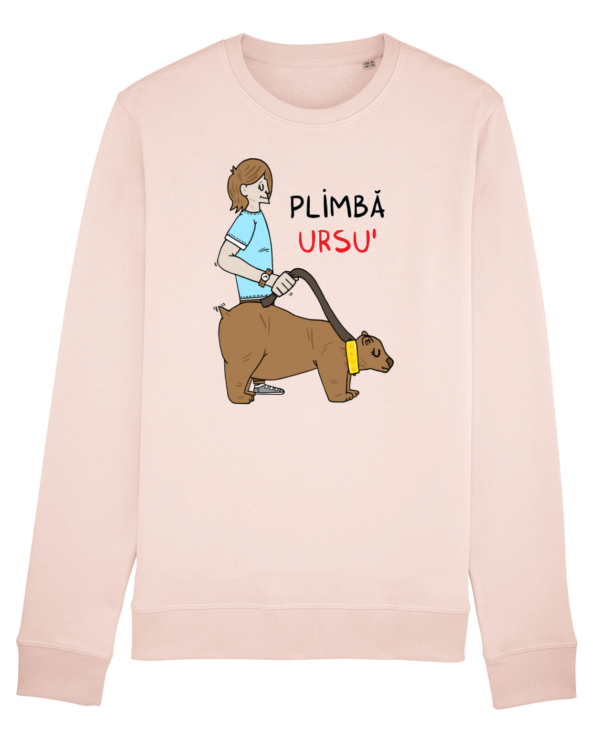 Bluză mânecă lungă Unisex Rise Candy Pink