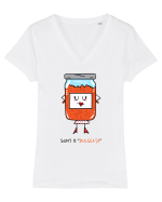 Sunt o „dulceață” Tricou mânecă scurtă guler V Damă Evoker