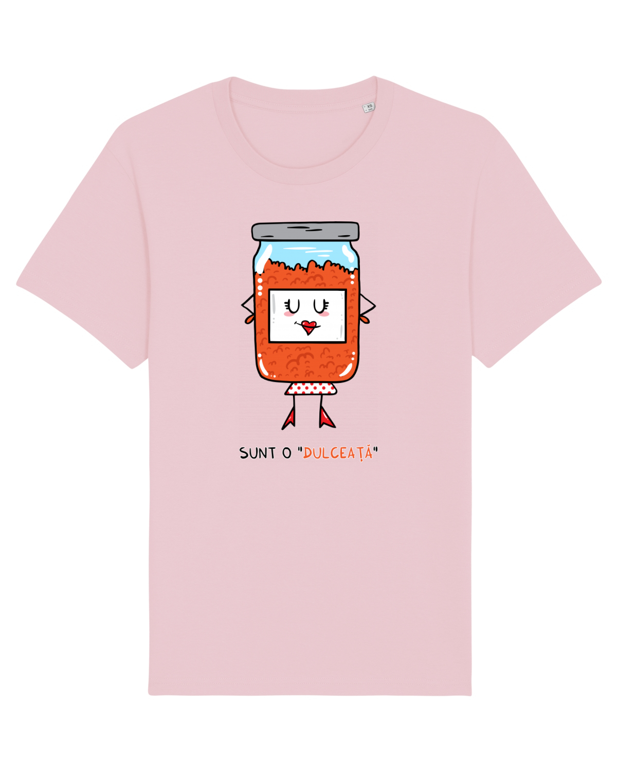 Tricou mânecă scurtă Unisex Rocker Cotton Pink