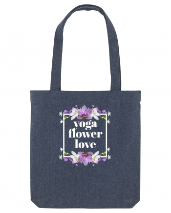 yoga floral design3 Midnight Blue