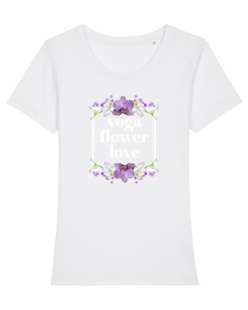 yoga floral design3 White