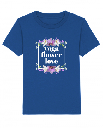 yoga floral design3 Majorelle Blue