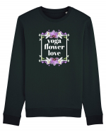 yoga floral design3 Bluză mânecă lungă Unisex Rise