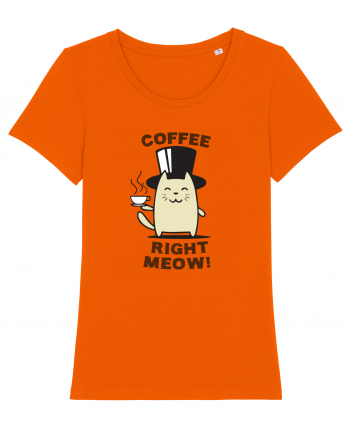 Coffee right Meow Bright Orange