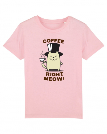 Coffee right Meow Cotton Pink