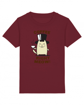 Coffee right Meow Burgundy