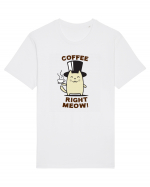 Coffee right Meow Tricou mânecă scurtă Unisex Rocker