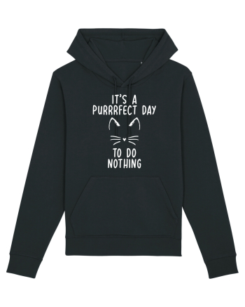 Purrrfect day to do nothing Black