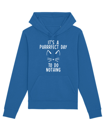 Purrrfect day to do nothing Royal Blue