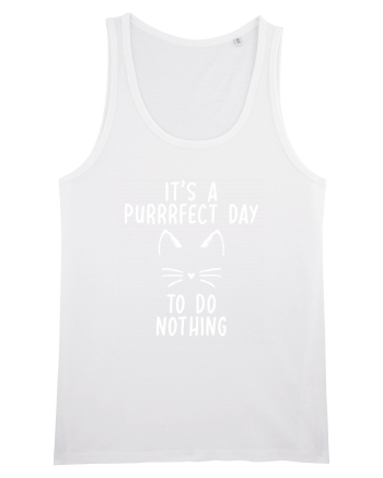 Purrrfect day to do nothing White
