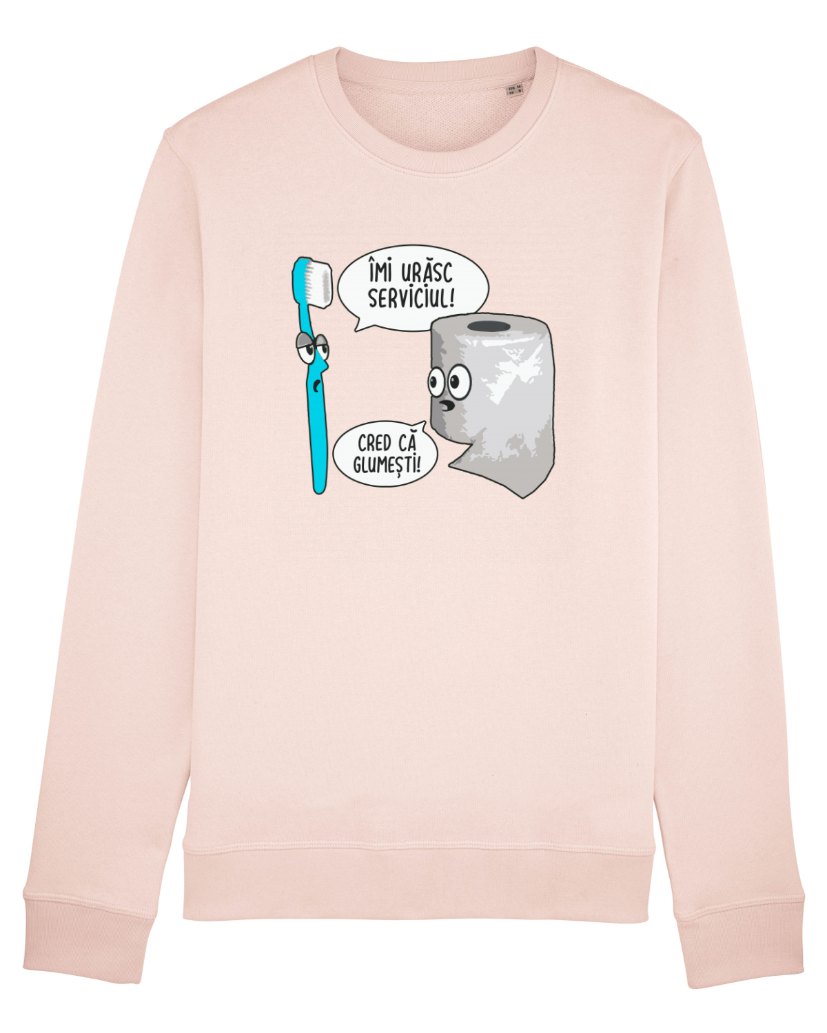 Bluză mânecă lungă Unisex Rise Candy Pink
