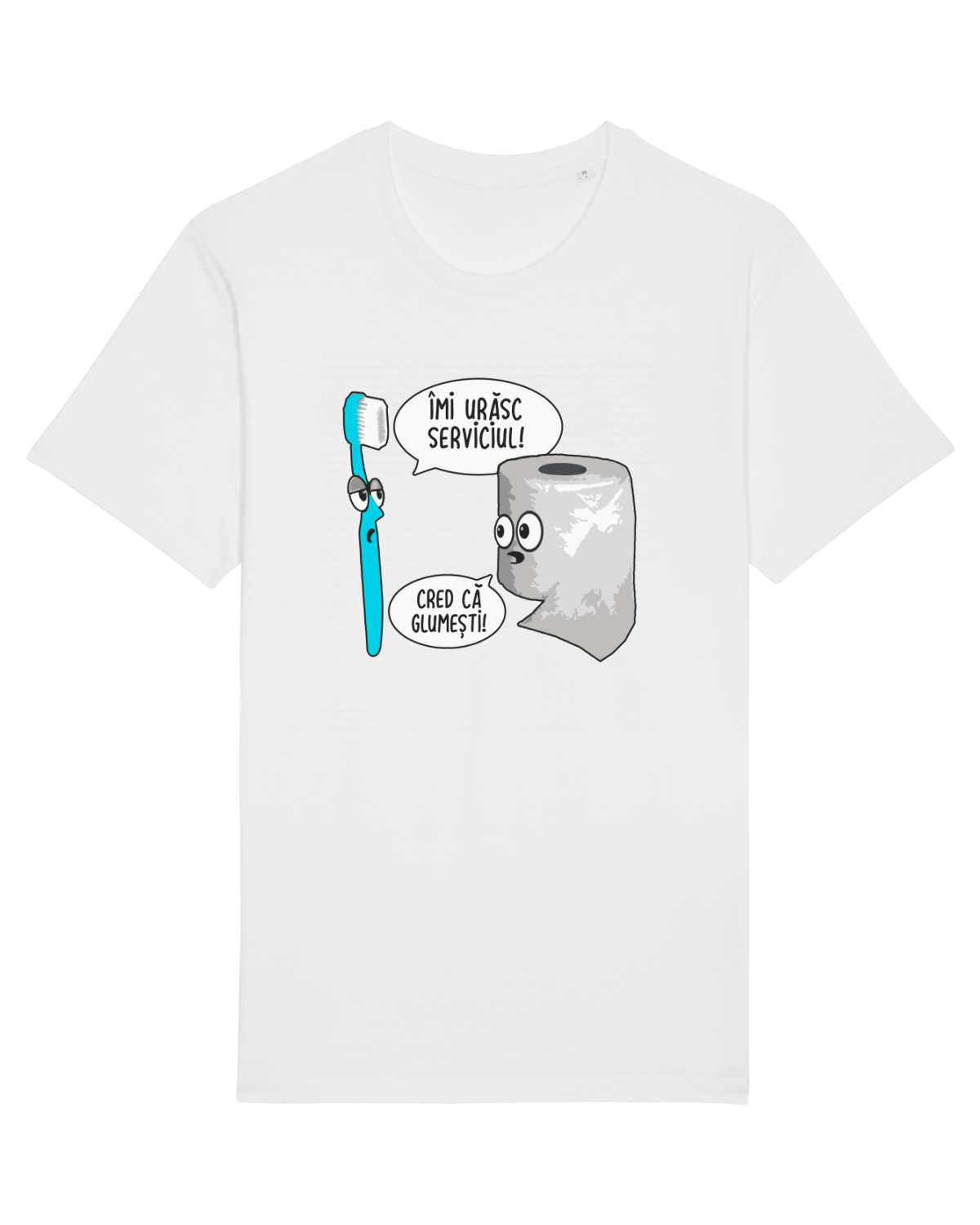 Tricou mânecă scurtă Unisex Rocker White