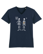 Tu mi-ai mancat pizza? Tricou mânecă scurtă guler V Bărbat Presenter