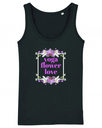 yoga floral design4 Black