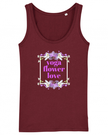 yoga floral design4 Burgundy