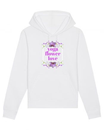 yoga floral design4 White