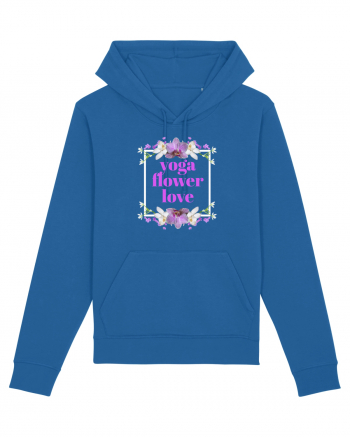 yoga floral design4 Royal Blue