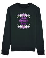 yoga floral design4 Bluză mânecă lungă Unisex Rise