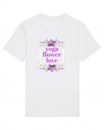 yoga floral design4 White