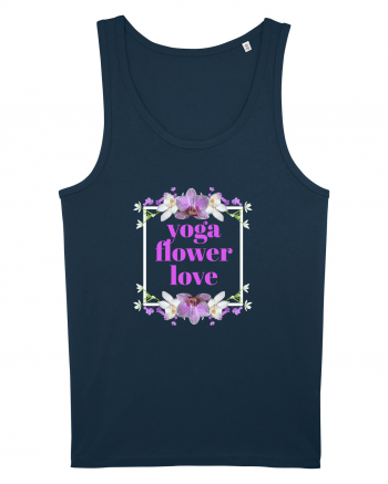 yoga floral design4 Navy