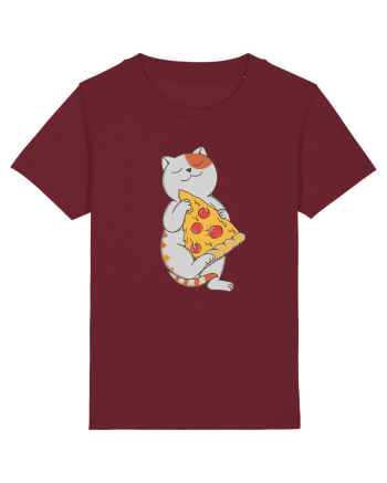 Pizza Cat Burgundy