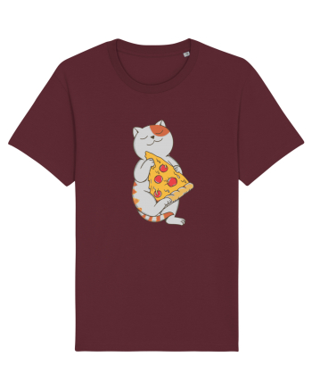 Pizza Cat Burgundy