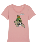 Nu asa de repede! Tricou mânecă scurtă guler larg fitted Damă Expresser