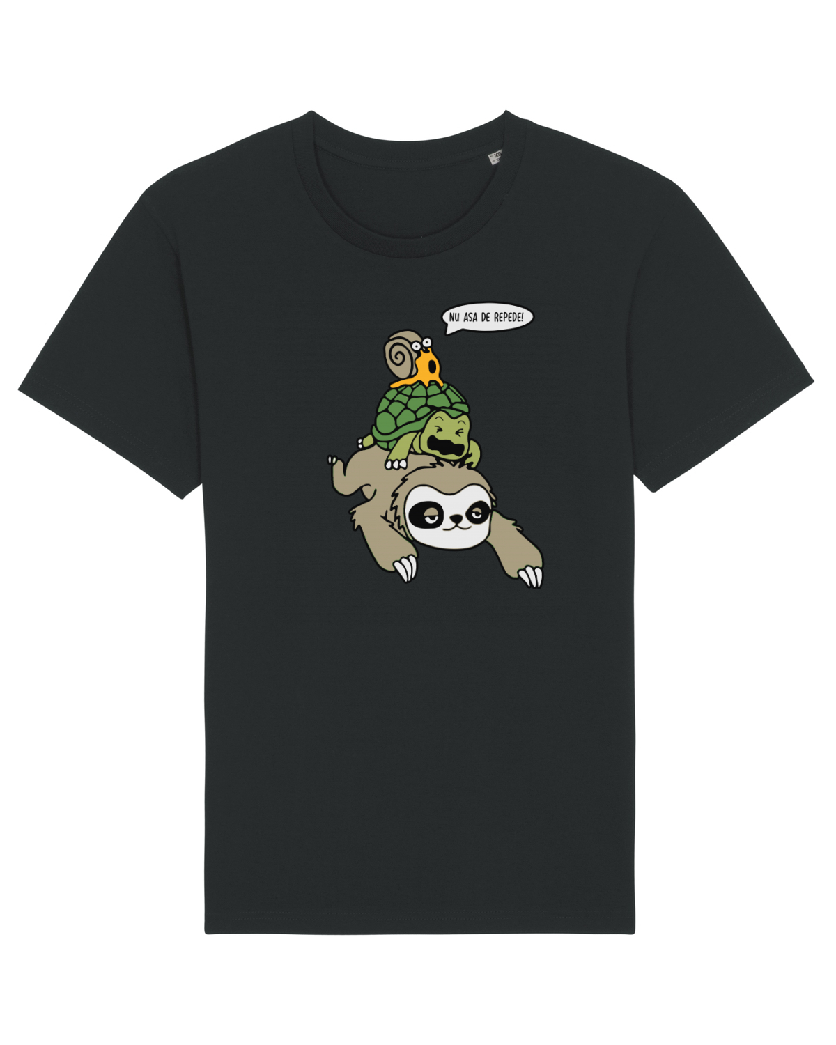 Tricou mânecă scurtă Unisex Rocker Black