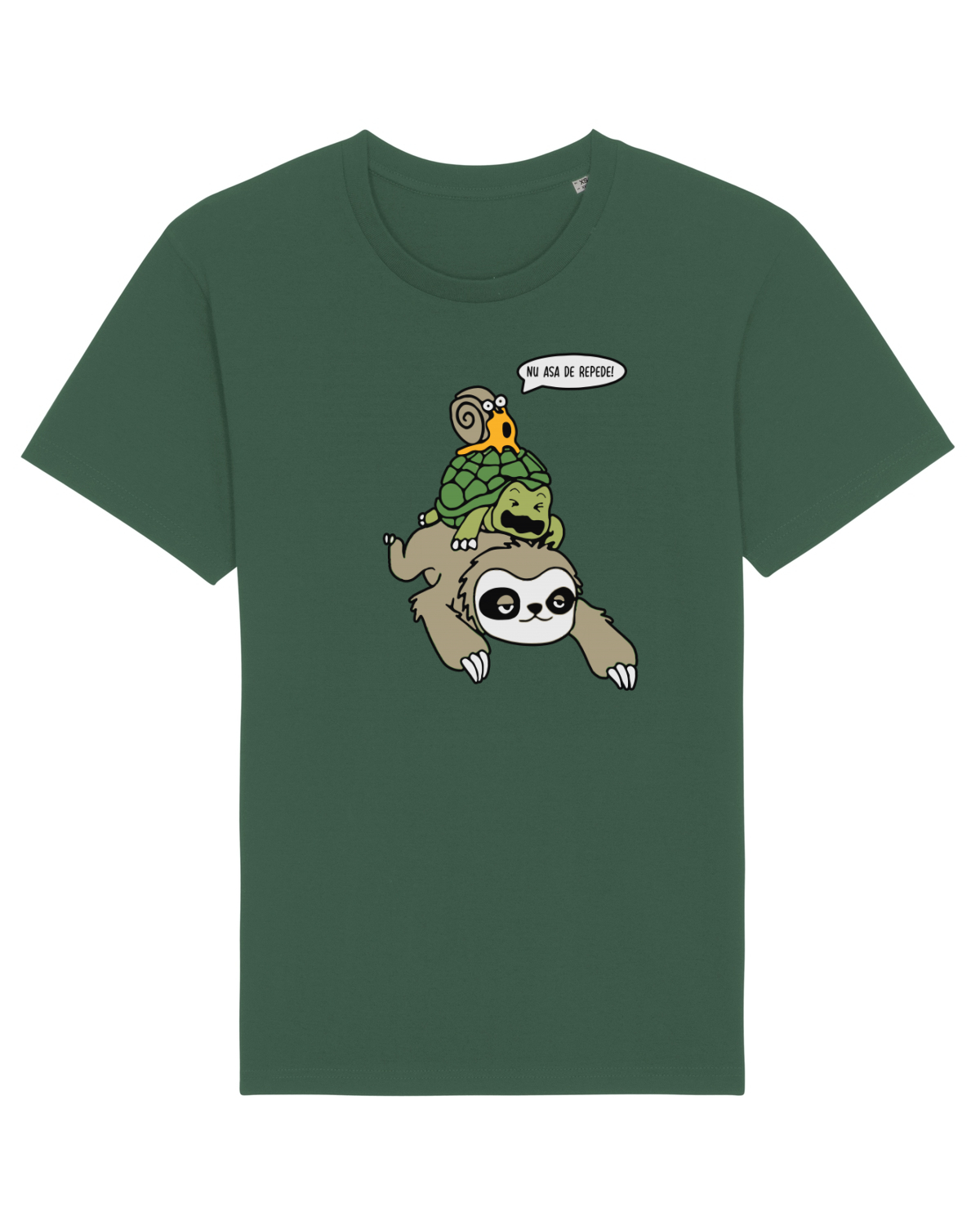 Tricou mânecă scurtă Unisex Rocker Bottle Green