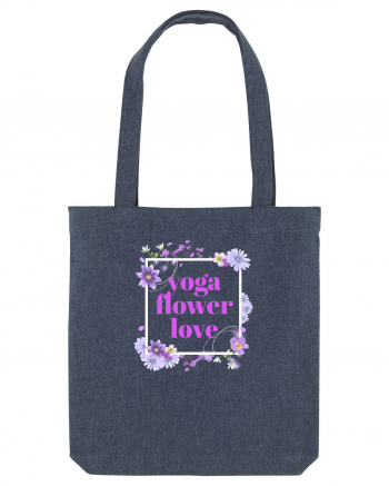 yoga floral design5 Midnight Blue