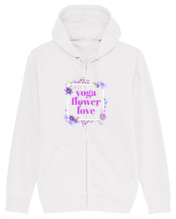 yoga floral design5 White