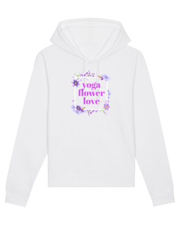 yoga floral design5 White