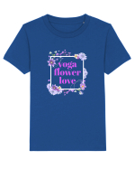 yoga floral design5 Tricou mânecă scurtă  Copii Mini Creator