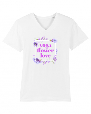 yoga floral design5 White