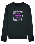 yoga floral design5 Bluză mânecă lungă Unisex Rise