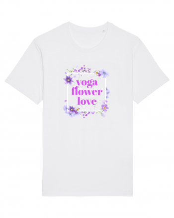 yoga floral design5 White