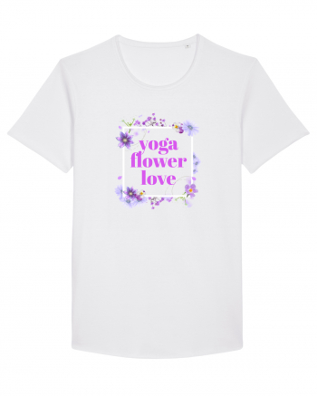 yoga floral design5 White