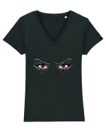 Ochii de fata cu Sharingan  Tricou mânecă scurtă guler V Damă Evoker
